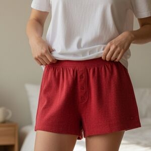 NWT Victoria Secrets "PINK" Pajama Red Sparkly Shorts Sizes--XS & S